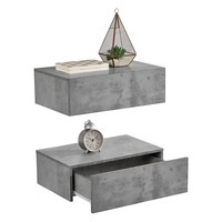 set 2 x comoda suspendata cu 2 sertare model 5 encasa mdf 46 x 30 x 15 cm- efect beton imagen 10_0_
0