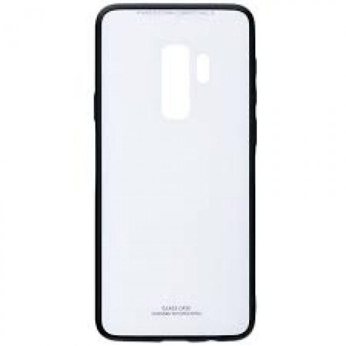 Husa Glass Case, Samsung S9 Plus, Alb