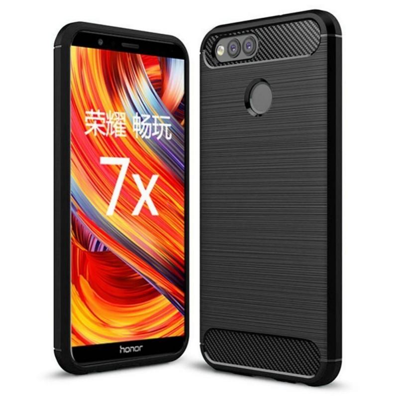 Carcasa TECH-PROTECT TPUCARBON Huawei Honor 7X Black