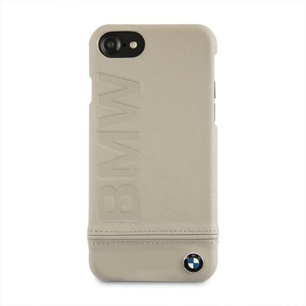 Husa telefon din piele, tip bumper , Bmw pentru Apple iPhone 7/8 , bej
