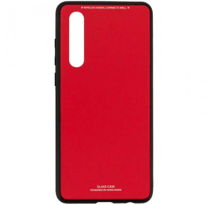 Husa Glass Case - Samsung A9 (2018), Rosu