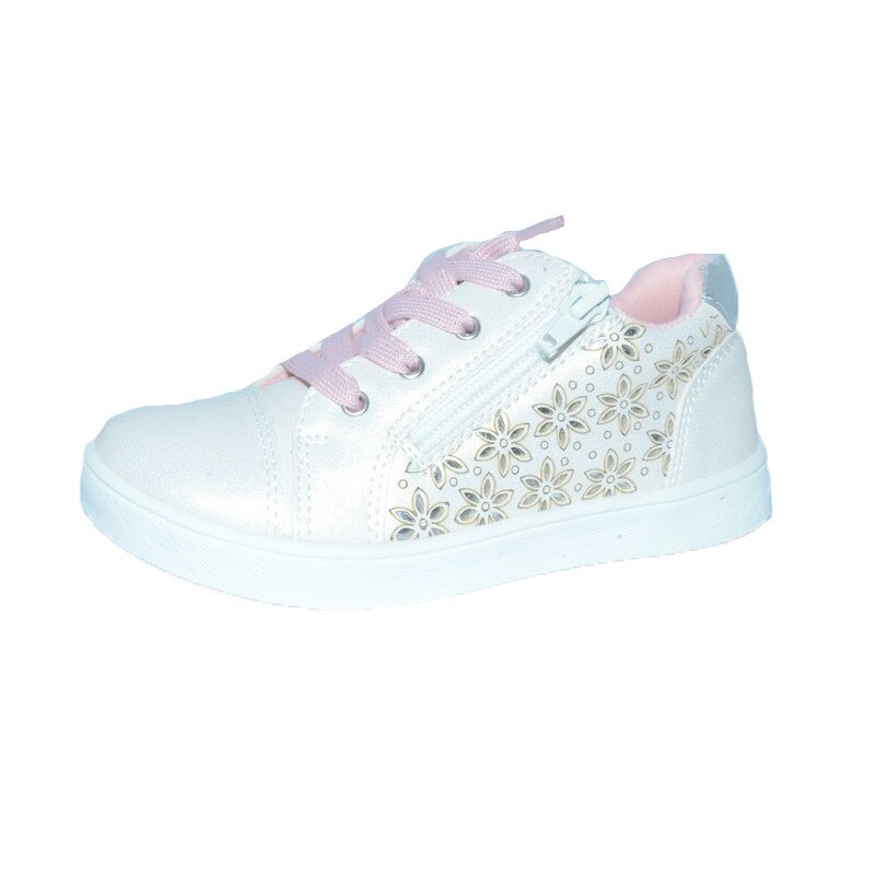 Pantofi casual pentru fetite American Club GC01/19A, Alb