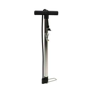 Pompa pentru bicicleta, valve AV , DV , FV , marime 30 mm x 580 mm, de culoare: argintie Pompa pentru bicicleta, valve AV , DV , FV , marime 30 mm x 580 mm, de culoare: argintie
