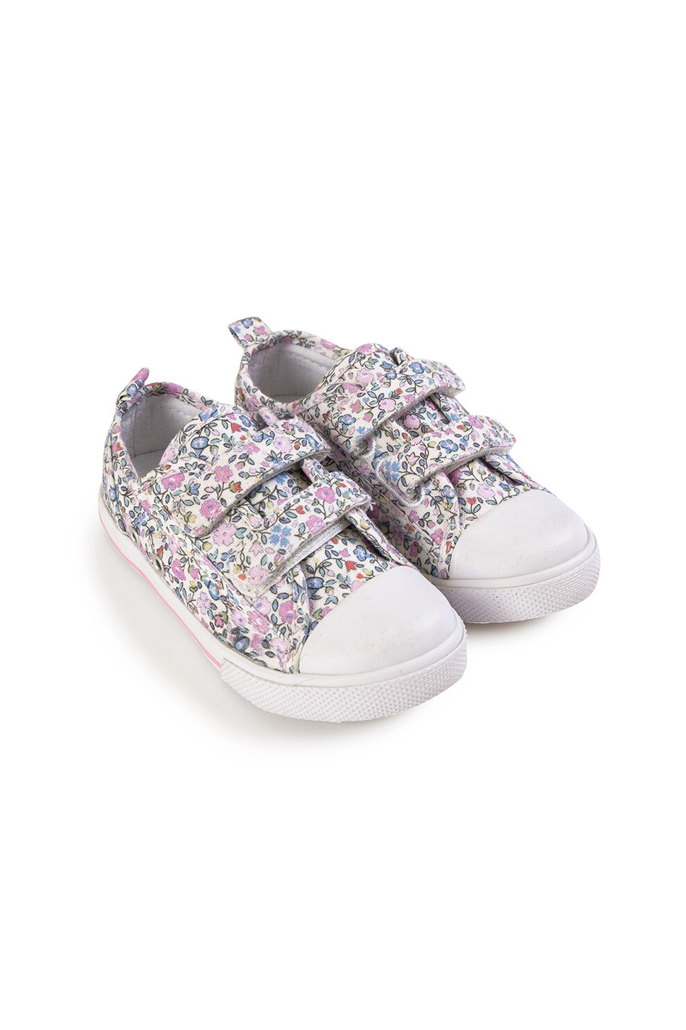 JoJo Maman Bebe, Tenisi cu velcro si imprimeu floral, Multicolor, 28 EU