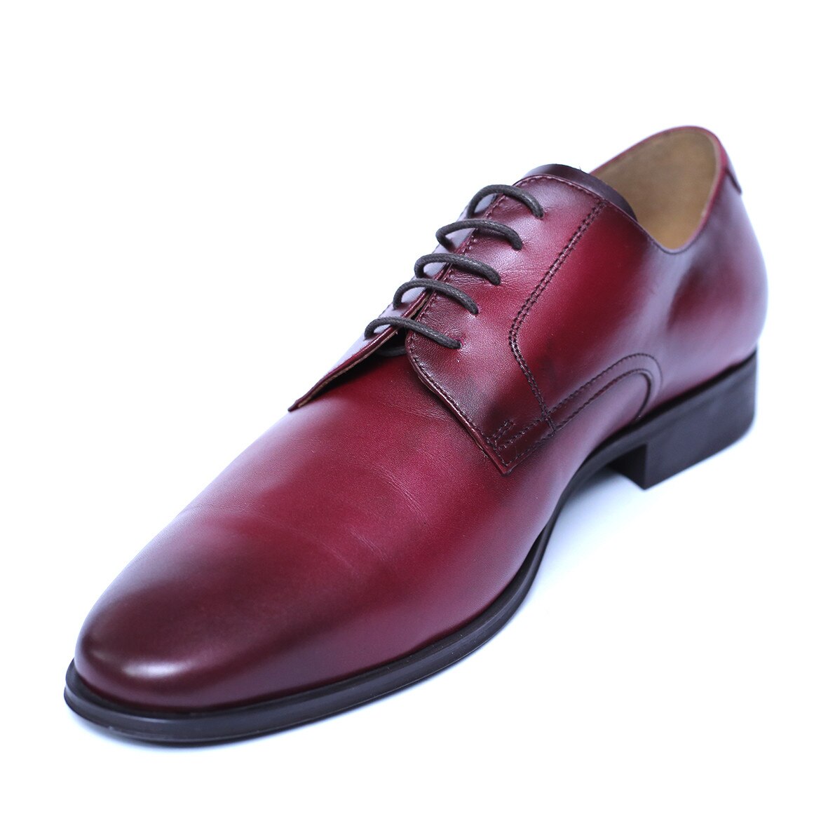 learn Contest Mansion Pantofi eleganti barbati din piele naturala, Solari, DENIS, Bordeaux, 45 EU  - eMAG.ro