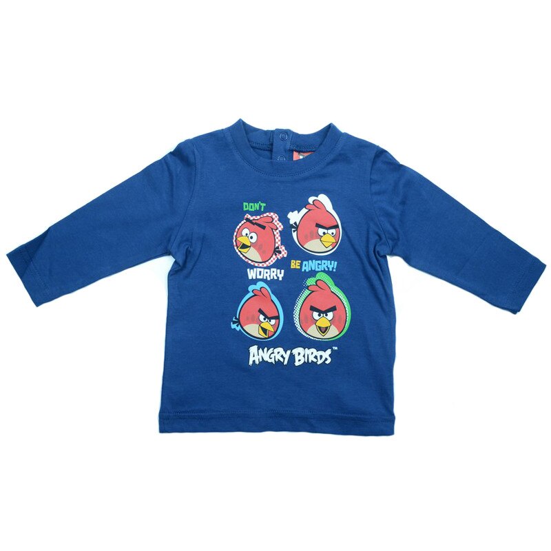 Bluza maneca lunga baieti Sun City Angry Birds OE0163, Bleumarin, 68