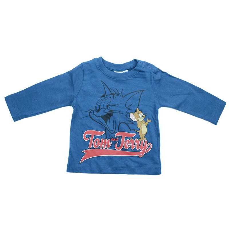 Bluza cu maneca lunga baieti Sun City Tom si Jerry RH0080AL, Albastru