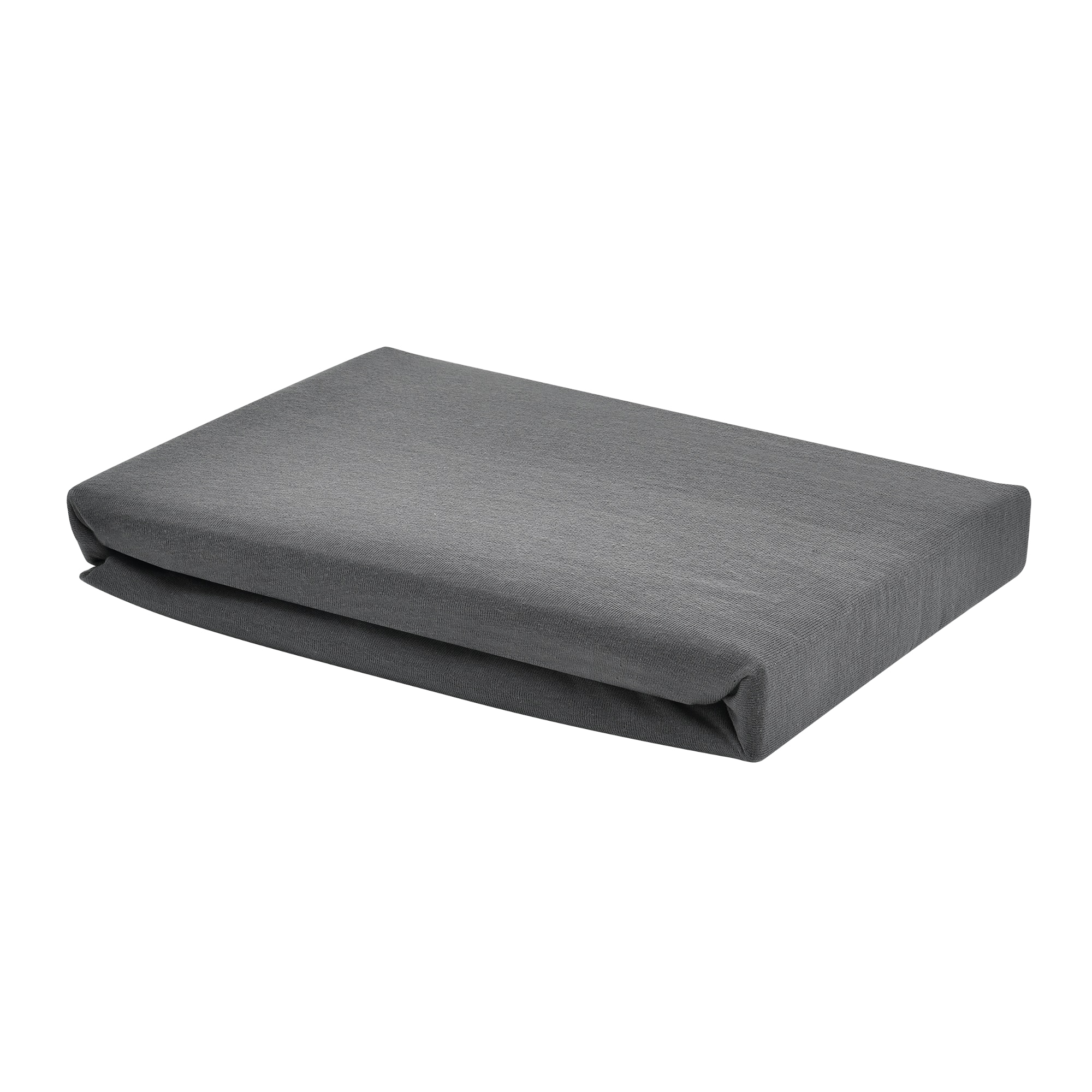 Cearceaf Jersey, neu.haus,90-100 x 200 cm, bumbac, gri inchis