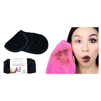 Demachiant, prosop demachiant MagicTowel, indepartare machiaj, pentru demachiere, EGGO Skin, Negru / Onyx Black Demachiant, prosop demachiant MagicTowel, indepartare machiaj, pentru demachiere, EGGO Skin, Negru / Onyx Black