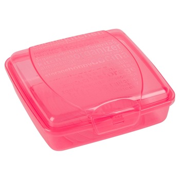 Cutie depozitare, Zola, roz cu capac transparent , 550 ml Cutie depozitare, Zola, roz cu capac transparent , 550 ml