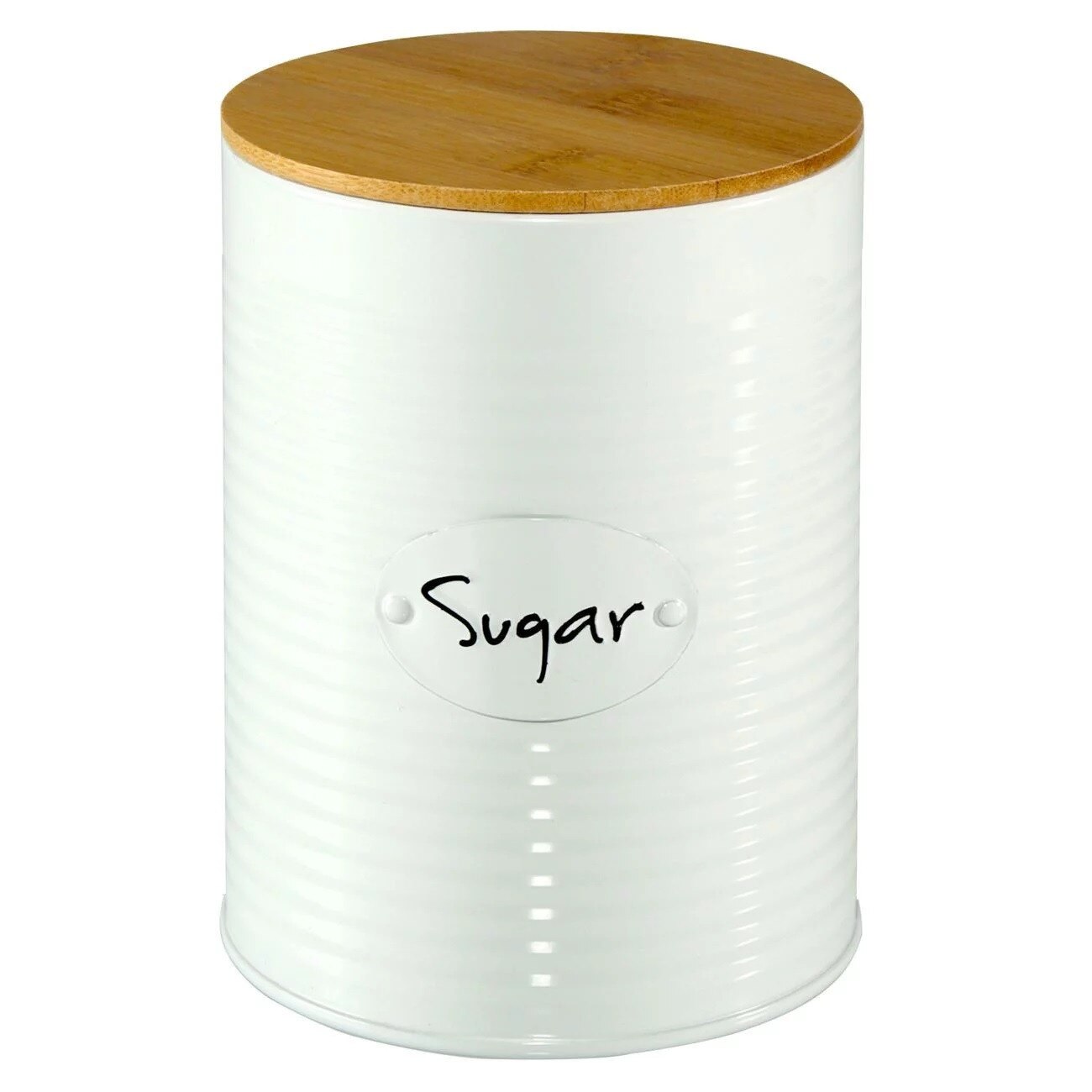 Cutie metalica pentru zahar, Zola, alba, 11x15 cm