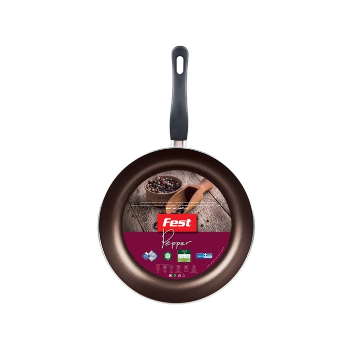 Mély tapadásmentes alumínium Fest Pepper serpenyő 22 cm