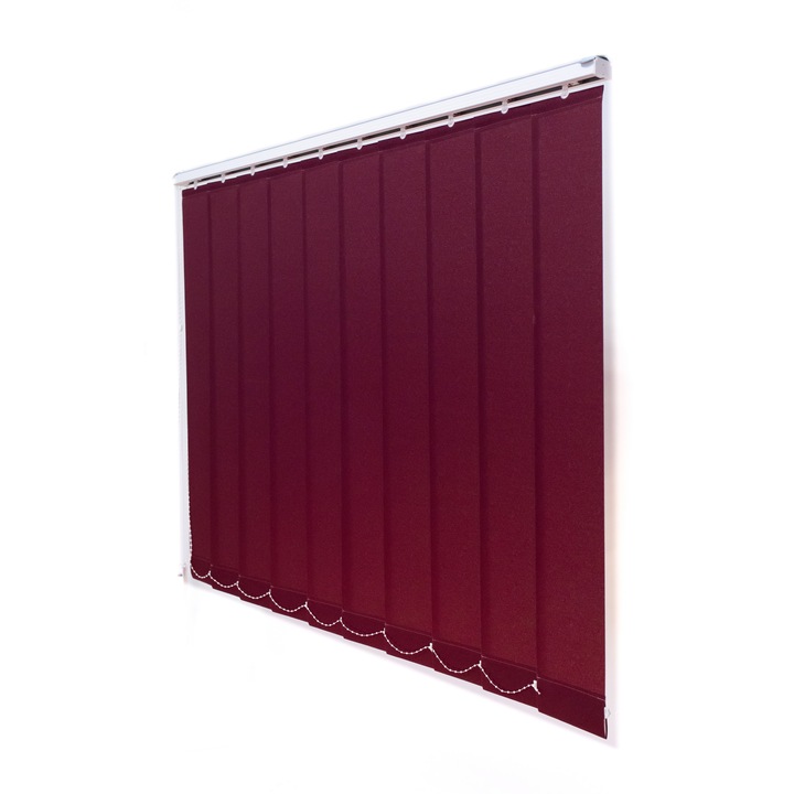 Jaluzele verticale 127 mm, Carol 5115, visiniu marsala, L 190 cm x H 170 cm,Bendaluci