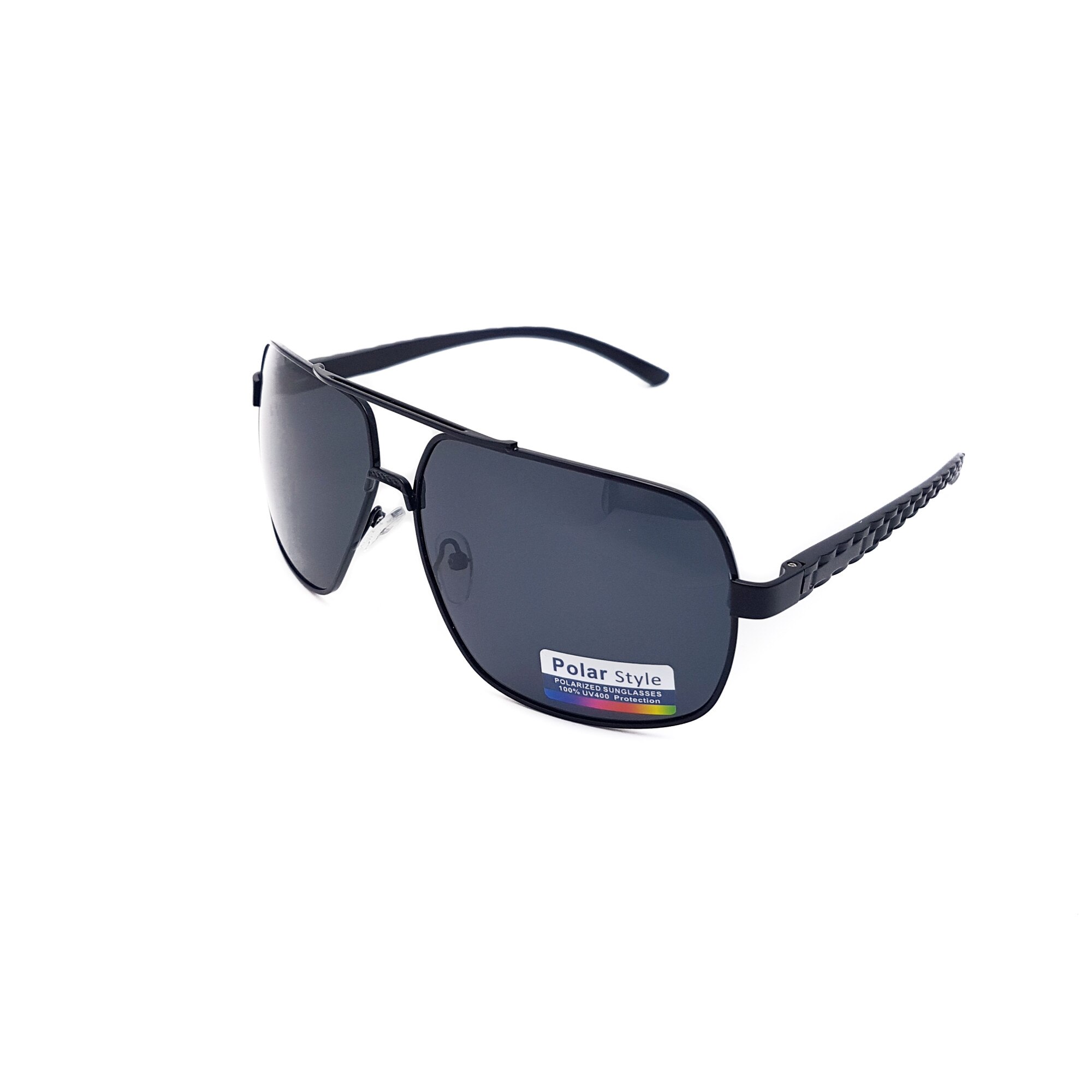 Ochelari de soare Polarizati, barbati, brat aluminiu, negru, P1017C1