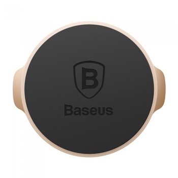 Suport auto Baseus, Magnet, Small Ears Series Stick on Flat, Auriu Suport auto Baseus, Magnet, Small Ears Series Stick on Flat, Auriu
