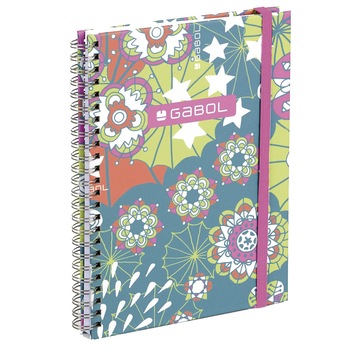 Caiet jurnal A5 cu spirala Gabol colectia Mint 224551 Caiet jurnal A5 cu spirala Gabol colectia Mint 224551