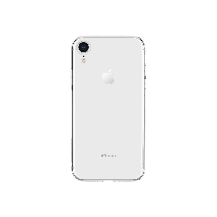 Husa de protectie Case-M, Pentru iPhone XR (6.1), Pentru spate, Din silicon, Transparenta