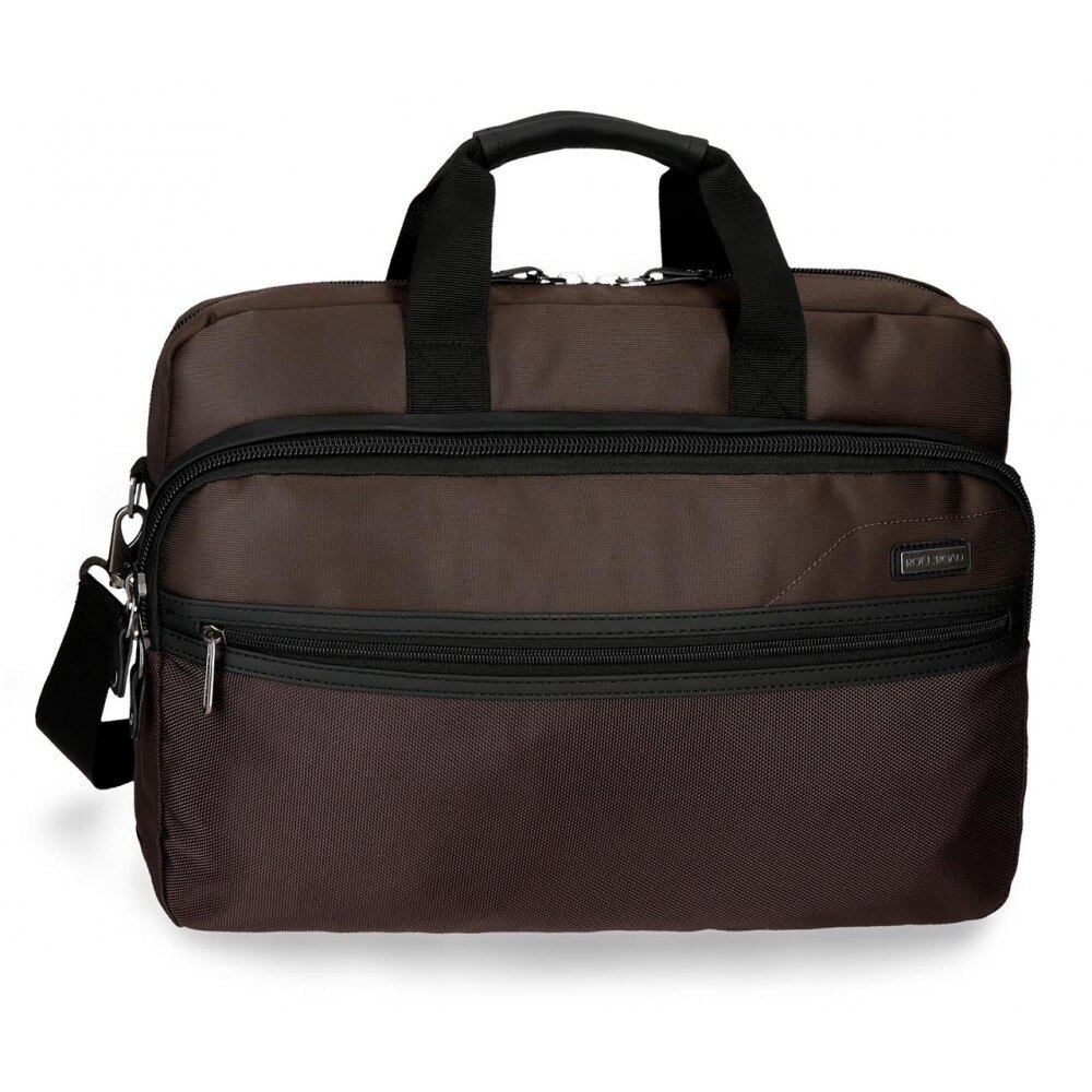 Geanta adaptabila laptop 42 cm Roll Road Stock maro