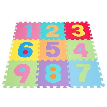 Covor EVA puzzle din burete GROS cu 9 piese cu cifre 1-9 - Krista® Covor EVA puzzle din burete GROS cu 9 piese cu cifre 1-9 - Krista®