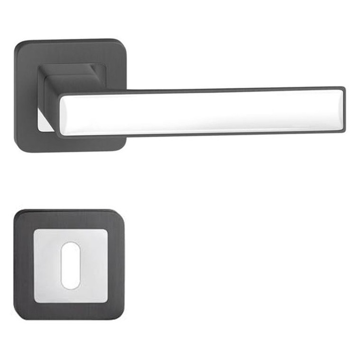 Maner usa DEKO grafit cheie cu decor alb