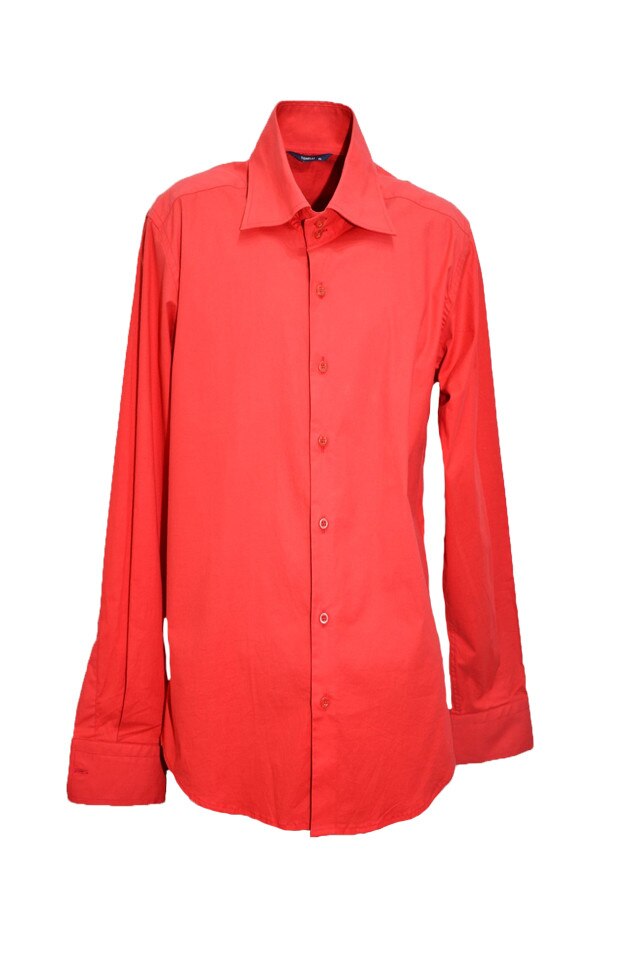 Camasa barbateasca cu maneca lunga, D&J Exclusive, Rosu