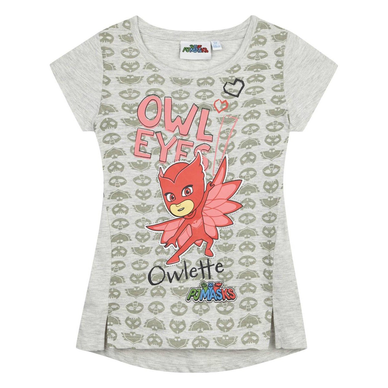 Tricou fete PJ Masks gri