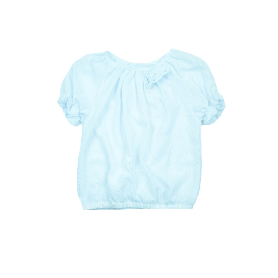 Bluza maneca scurta fetite Alessia, Alb