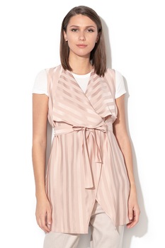 Pennyblack, Vesta vaporoasa cu cordon in talie Fantasia, Roz piersica Pennyblack, Vesta vaporoasa cu cordon in talie Fantasia, Roz piersica
