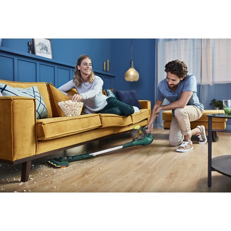 Aspirator vertical Philips FC6725/01, 2 în 1, 21.6 V, detasabil, perie cu LED, Verde