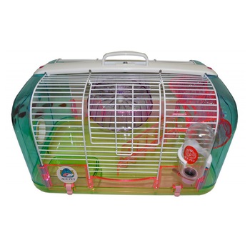 Cusca colorata pentru rozatoare + cu accesorii - 42 x 26 x 26 h - 100088 Cusca colorata pentru rozatoare + cu accesorii - 42 x 26 x 26 h - 100088