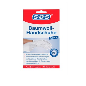 Manusi medicale SOS bumbac 1 buc Manusi medicale SOS bumbac 1 buc