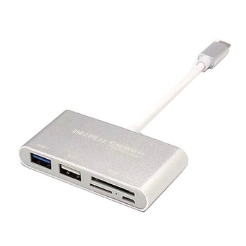 Hub 5 in 1 USB 3.1 Type-C la USB 3.0, 1 x USB 2.0, 1 x micro USB, 1 x SD card, 1 x TF, HOPE R Hub 5 in 1 USB 3.1 Type-C la USB 3.0, 1 x USB 2.0, 1 x micro USB, 1 x SD card, 1 x TF, HOPE R