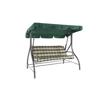 Balansoar Tarrington House Hollywood pentru 3 persoane, Verde-Carouri Balansoar Tarrington House Hollywood pentru 3 persoane, Verde-Carouri