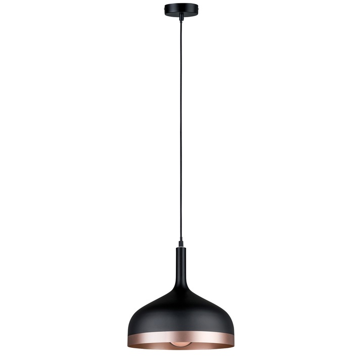 Lampa de tip pendul Neordic Embla, Paulmann, 150 cm, 20W, 230V, Negru/Auriu