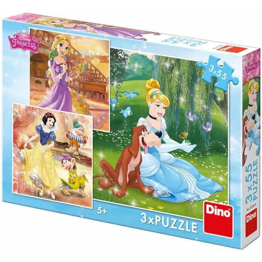 Puzzle 3 in 1 - Printese jucause (55 piese)