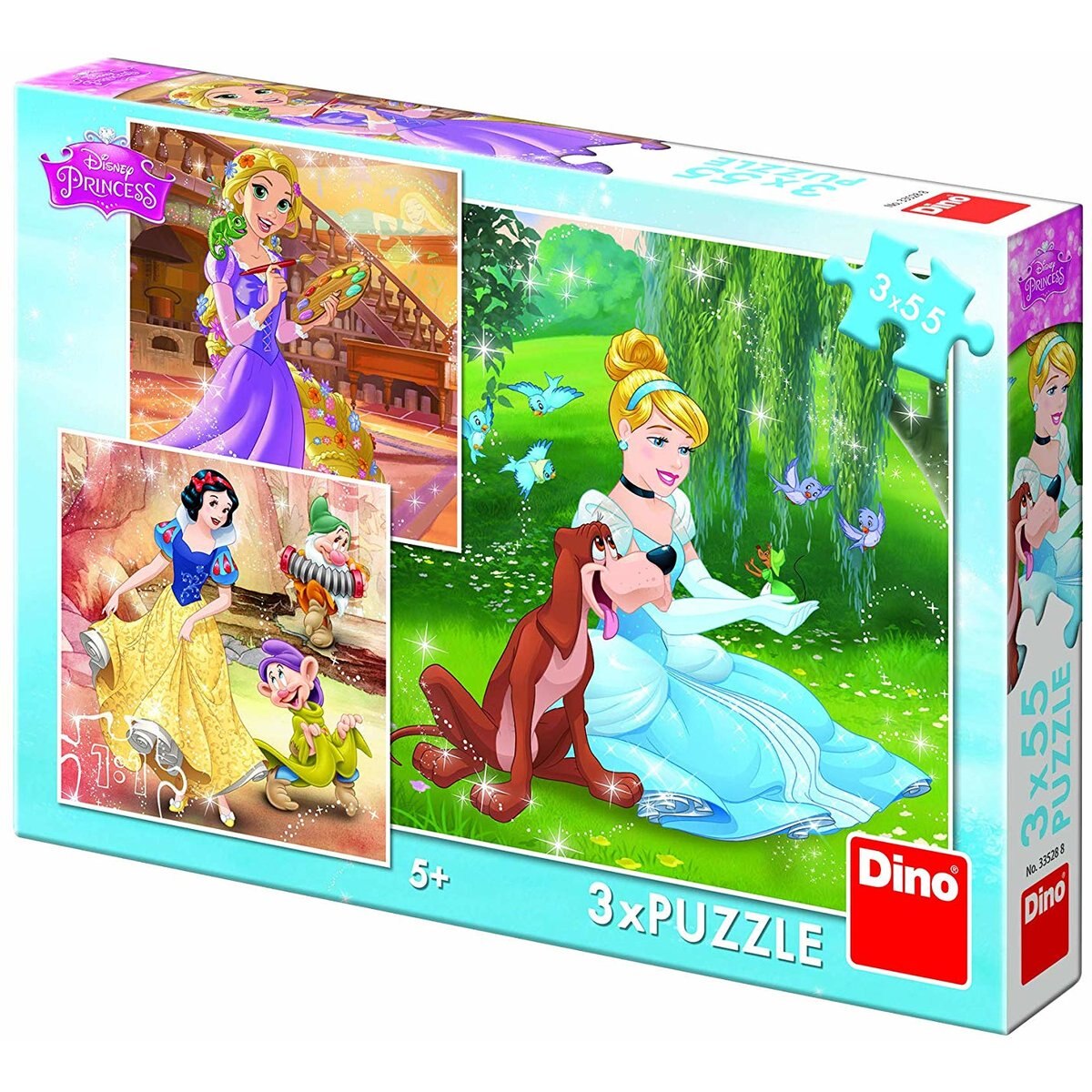 Puzzle 3 in 1 - Printese jucause (55 piese)