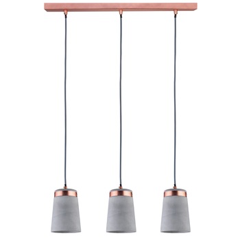 Lustra LED de tip pendul Neordic Stig, Paulmann, 60 x 10 x 170 cm, 3 x 20W, Gri/Aramiu Lustra LED de tip pendul Neordic Stig, Paulmann, 60 x 10 x 170 cm, 3 x 20W, Gri/Aramiu
