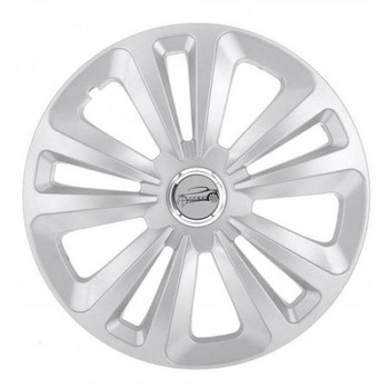 Set 4 capace ART 15 inch, Ring Terra cu inel cromat din material ABS durabil cu standarde de calitate Set 4 capace ART 15 inch, Ring Terra cu inel cromat din material ABS durabil cu standarde de calitate