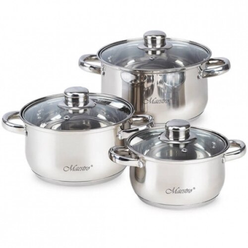 Cratite Inox Set 3 cratite inox, Maestro MR-2020-6M - eMAG.ro