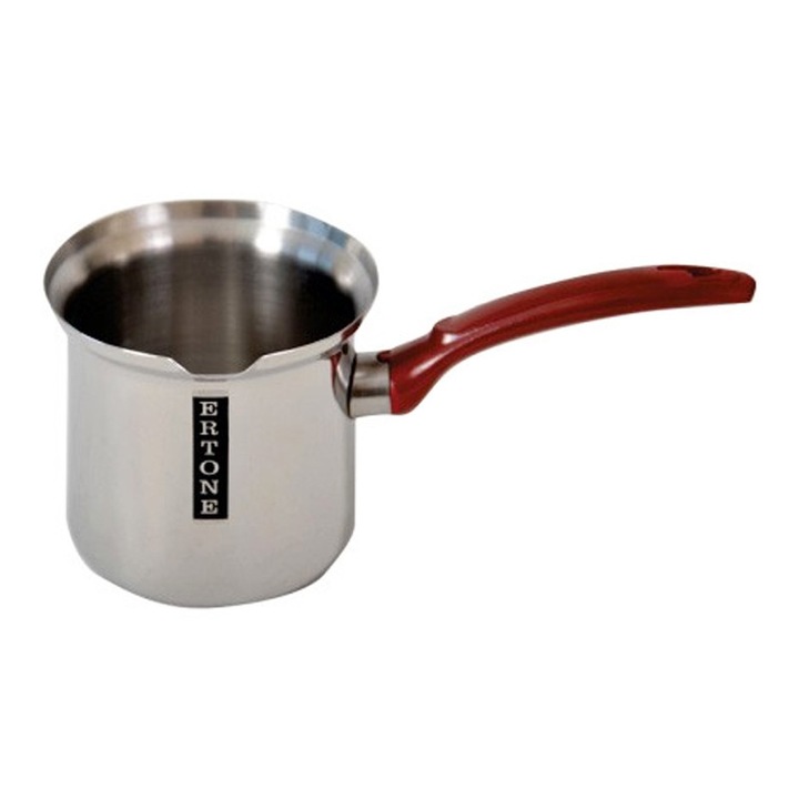 Ibric inox Ertone, 1 l, numarul 8, maner ebonita