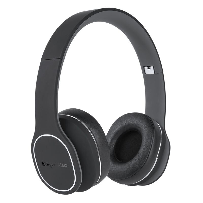 Casti Audio cu Fir KRUGER&MATZ OW1313-A, Jack 3.5mm, Microfon, Negru