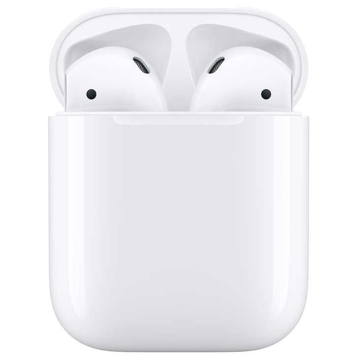 Apple AirPods2 vezeték nélküli gyári fülhallgató, vezetékes töltőtokkal, Fehér