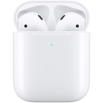 Casti Apple AirPods 2, True Wireless Bluetooth, In-Ear, Microfon, Carcasa cu incarcare wireless, White Casti Apple AirPods 2, True Wireless Bluetooth, In-Ear, Microfon, Carcasa cu incarcare wireless, White