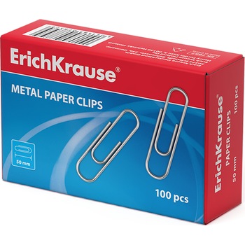 Agrafe ErichKrause, 50 mm, asortate, 100 buc/cutie, 10/Set Agrafe ErichKrause, 50 mm, asortate, 100 buc/cutie, 10/Set