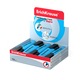 Textmarker ErichKrause Visioline V-12, varf tesit, albastru, 10/Set