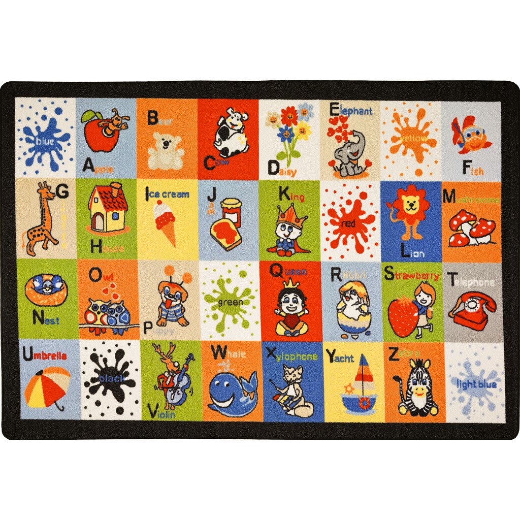 Covor Pentru Copii, Antiderapant, Letter Blocks, 200x290 cm, 1282 gr/mp