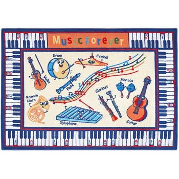 Covor Pentru Copii, Antiderapant, Music, Multicolor, 200x290 cm, 1632 gr/mp Covor Pentru Copii, Antiderapant, Music, Multicolor, 200x290 cm, 1632 gr/mp