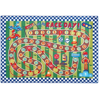 Covor Pentru Copii, Antiderapant, Race Day, Multicolor, 133x190 cm, 1632 gr/mp Covor Pentru Copii, Antiderapant, Race Day, Multicolor, 133x190 cm, 1632 gr/mp