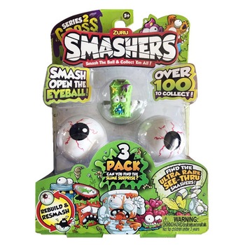 Set Zuru 3 Figurine Old-Can in Mingiute Smashers Ochi, Albastru Set Zuru 3 Figurine Old-Can in Mingiute Smashers Ochi, Albastru