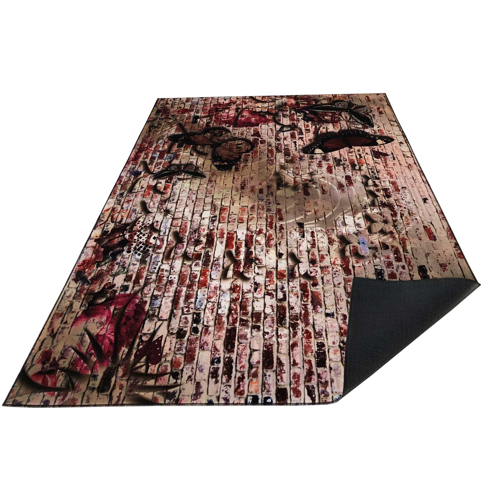 Covor catifea concept 3D, model fluturi 150x230